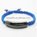 New design Magnetic hematite blue woven bracelet